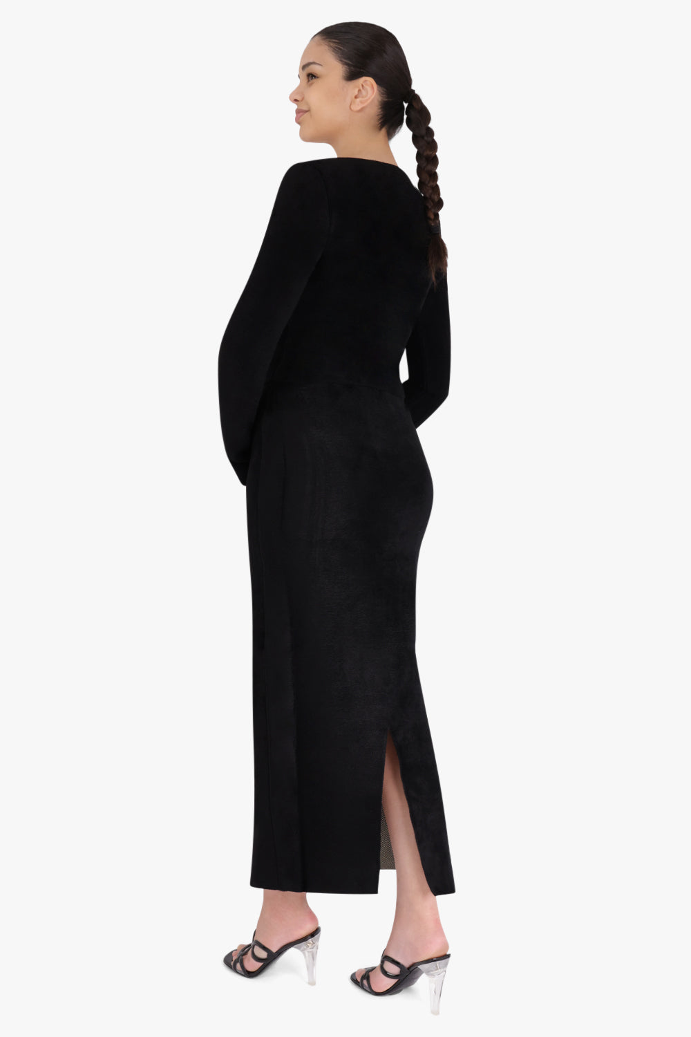 LANVIN RTW Jacquard Long Skirt | Black/Multicolour