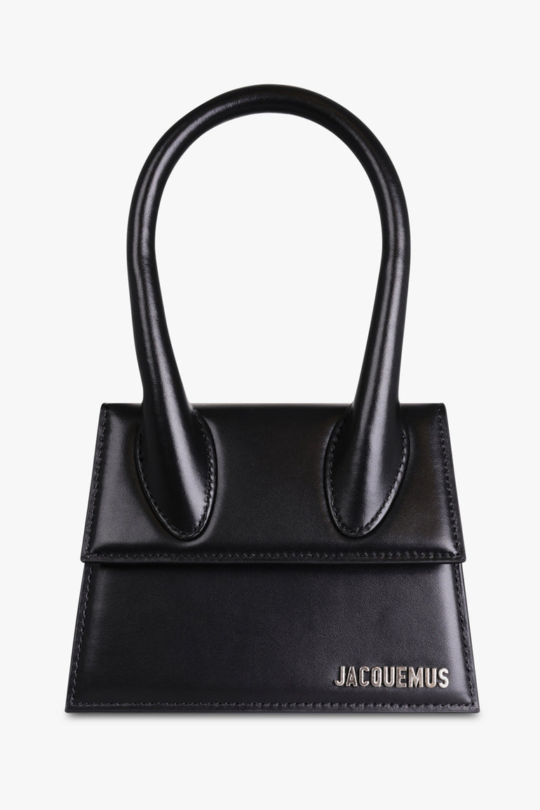 JACQUEMUS BAGS Black Le Chiquito Moyen Bag | Black/Silver