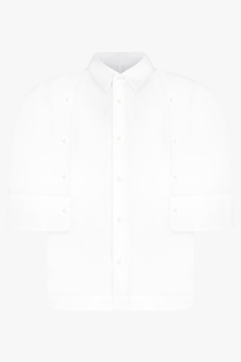 NOIR KEI NINOMIYA RTW Cotton Broad Shirt | White