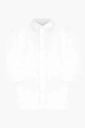 NOIR KEI NINOMIYA RTW Cotton Broad Shirt | White