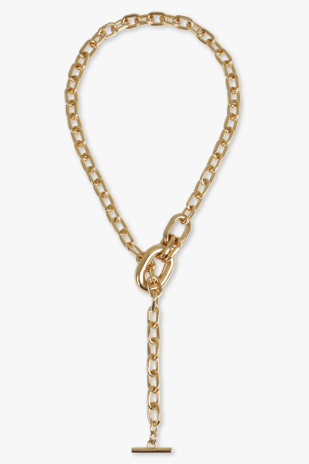 RABANNE JEWELLERY GOLD DOUBLE WRAP ADJUSTABLE CHAIN NECKLACE  | GOLD