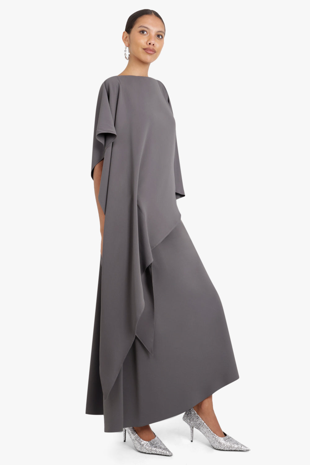 MM6 BY MAISON MARGIELA RTW Fluid Long Skirt | Grey