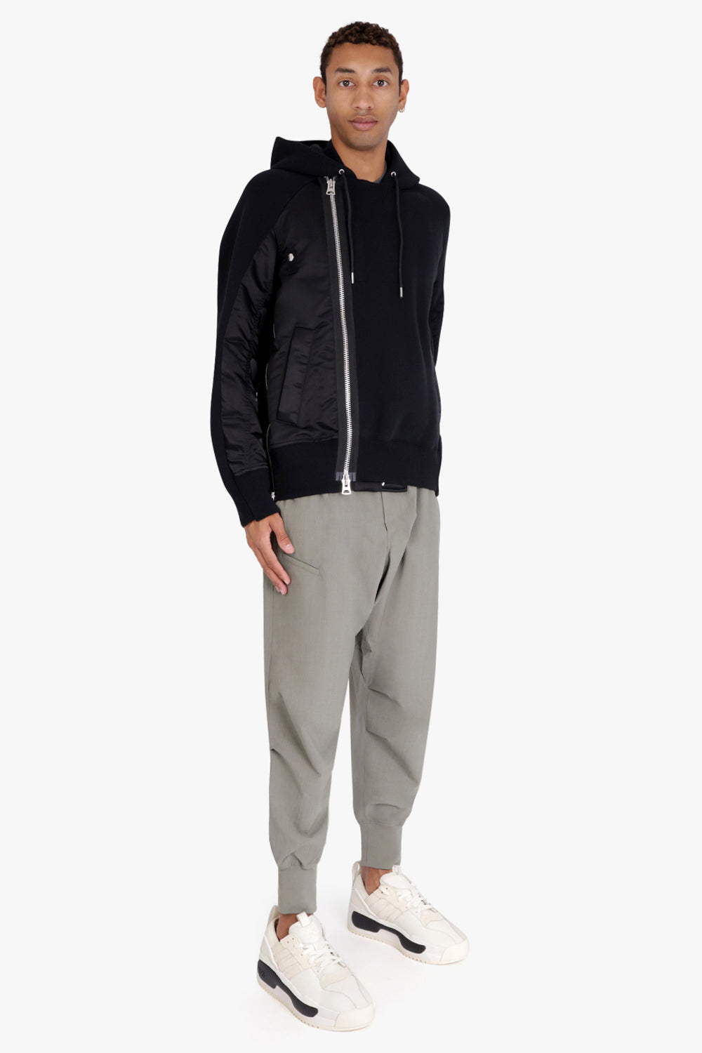 Sponge Sweat Blouson Hoodie | Black – Parlour X