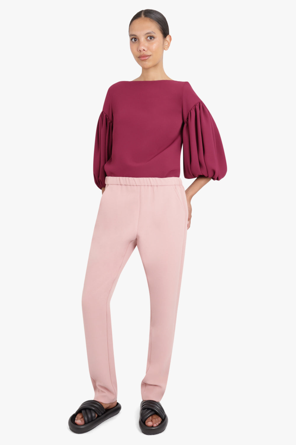 MAISON POI RTW TISSUE PERFECT PANT PINK