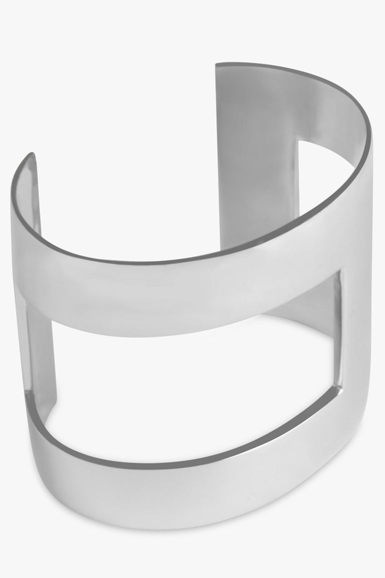 SENER BESIM JEWELLERY SILVER / SILVER / ONE SIZE Linear Wrist Cuff | Silver