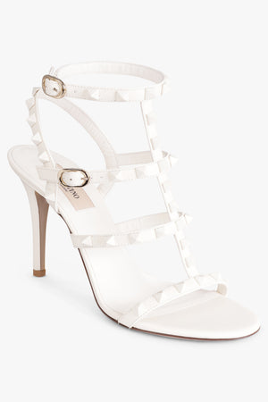 VALENTINO GARAVANI SHOES Rockstud Four Strap 105Mm Sandal | Ivory