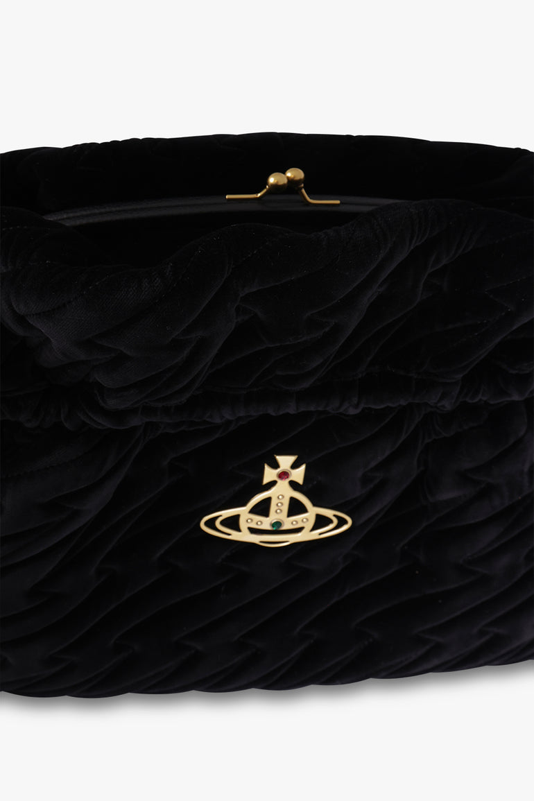 VIVIENNE WESTWOOD BAGS Black Eva Large Clutch | Black