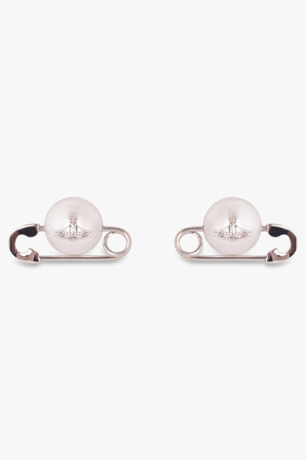 VIVIENNE WESTWOOD ACCESSORIES Silver Jordan Earrings | Silver/Pearl