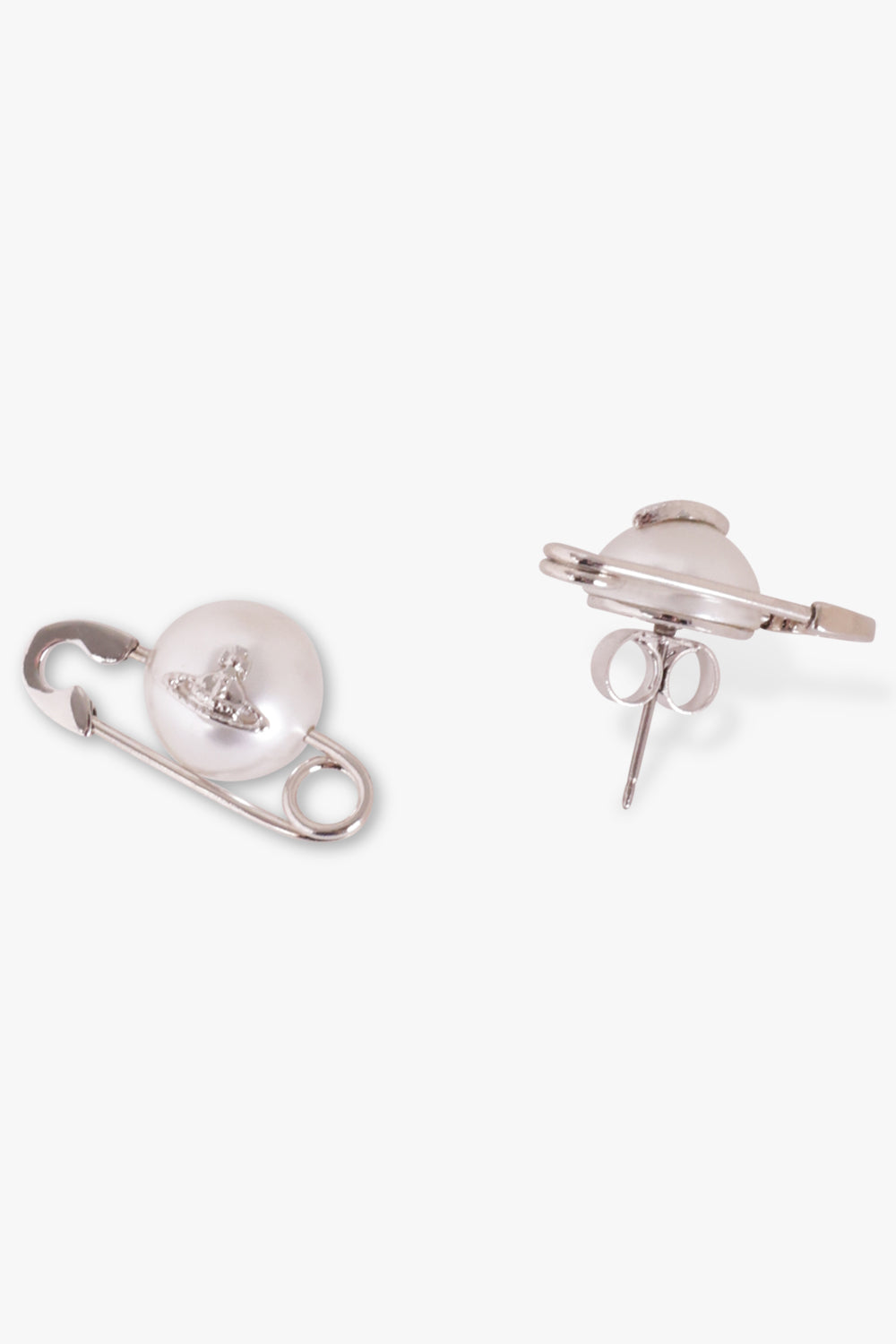 VIVIENNE WESTWOOD ACCESSORIES Silver Jordan Earrings | Silver/Pearl
