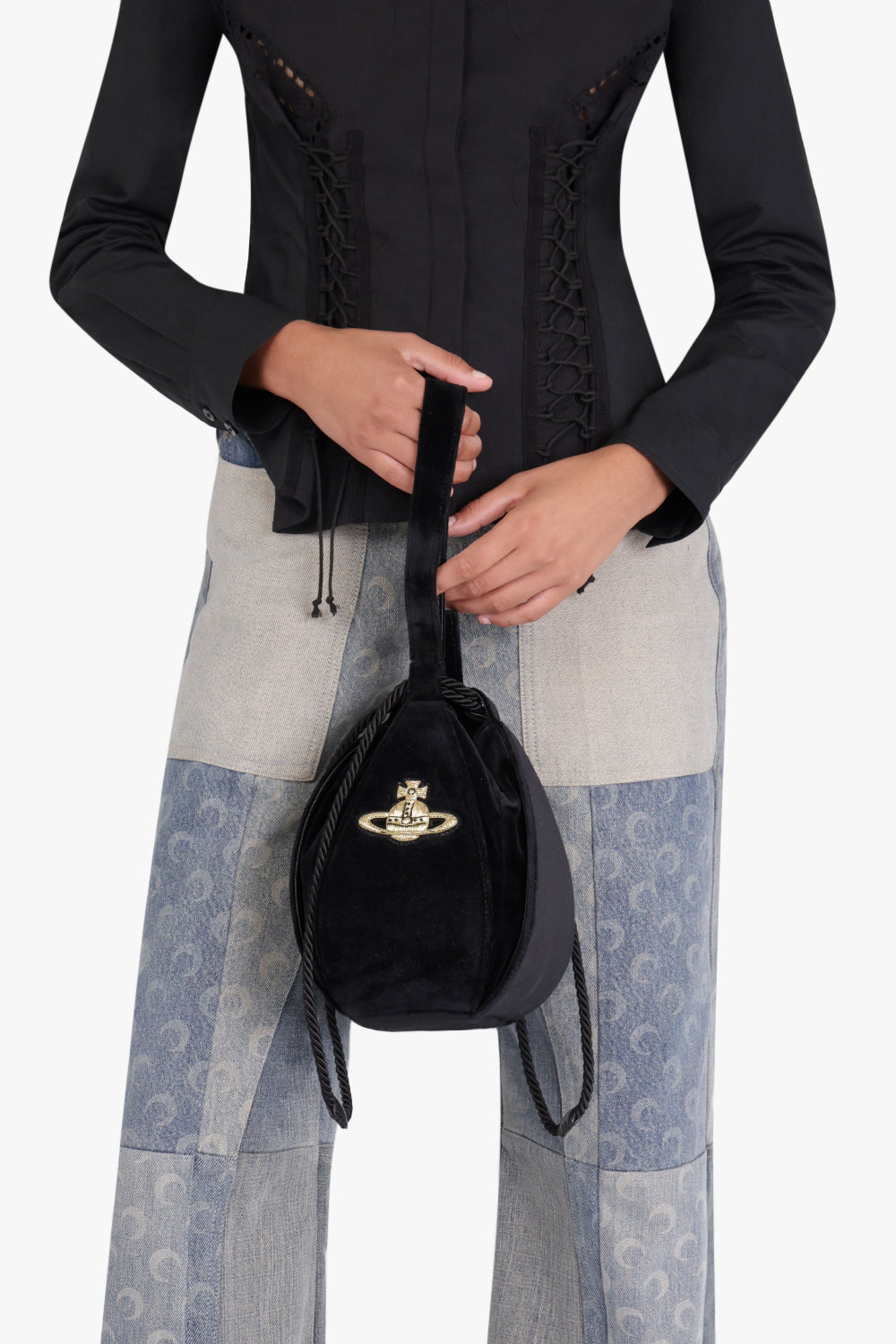 VIVIENNE WESTWOOD BAGS Black Kitt Bucket Bag | Black