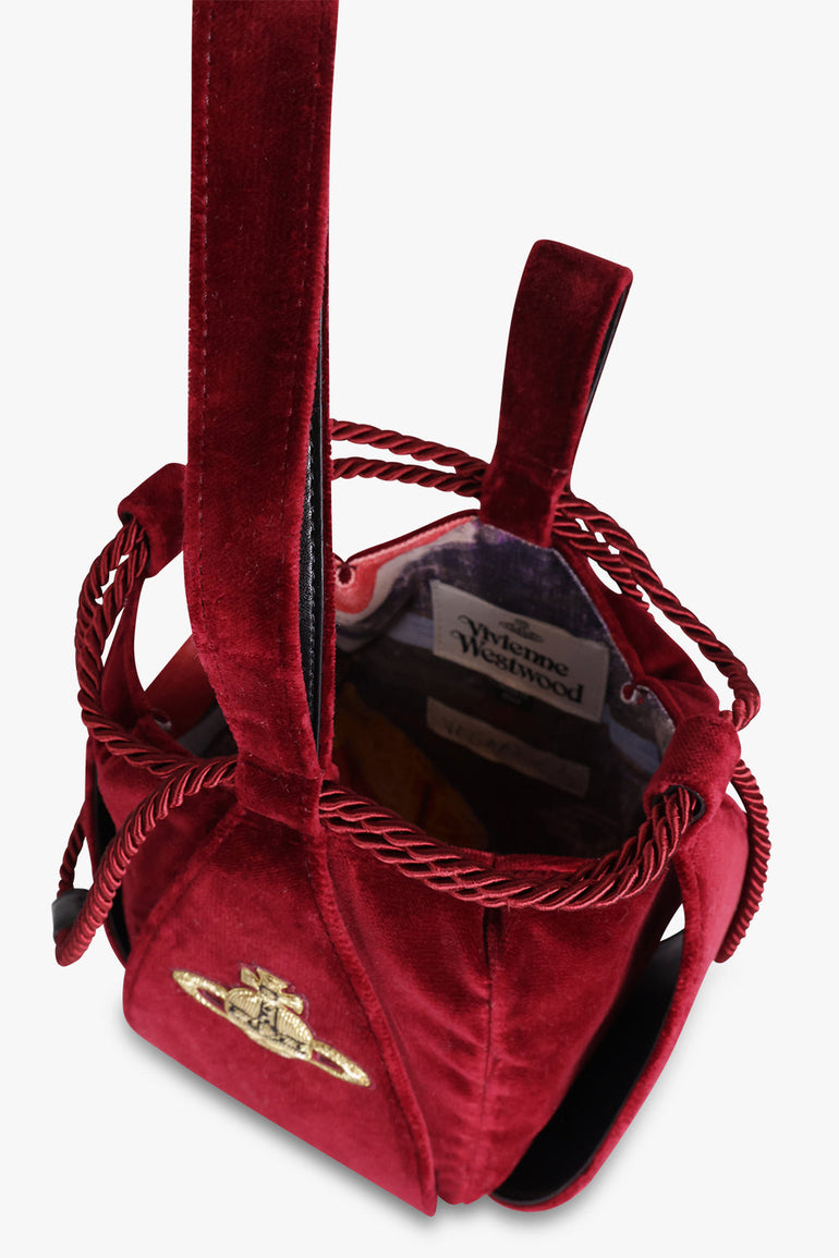 VIVIENNE WESTWOOD BAGS Red Kitt Bucket Bag | Burgundy