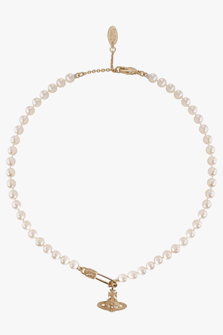 VIVIENNE WESTWOOD JEWELLERY GOLD / White/Gold Lucrece Pearl Necklace | White/Gold