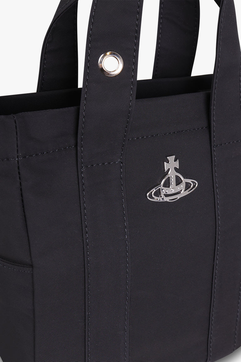 VIVIENNE WESTWOOD BAGS Black Murray Small Tote Bag| Black/Silver