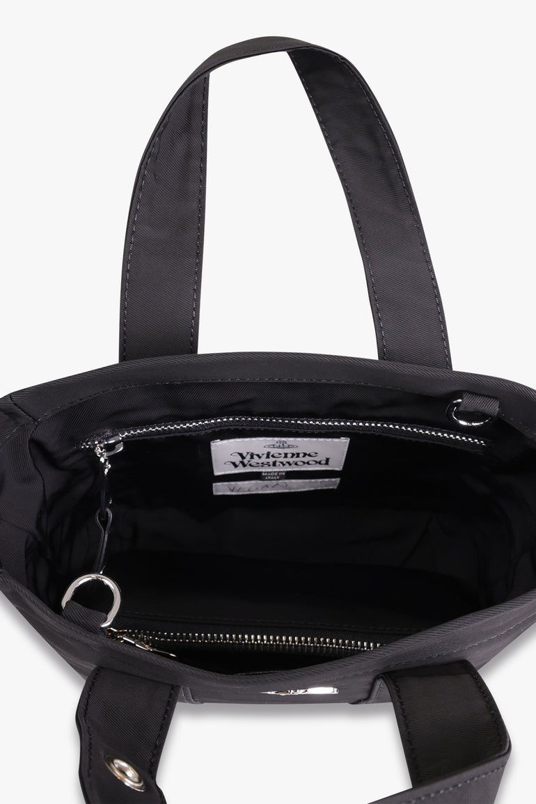 VIVIENNE WESTWOOD BAGS Black Murray Small Tote Bag| Black/Silver