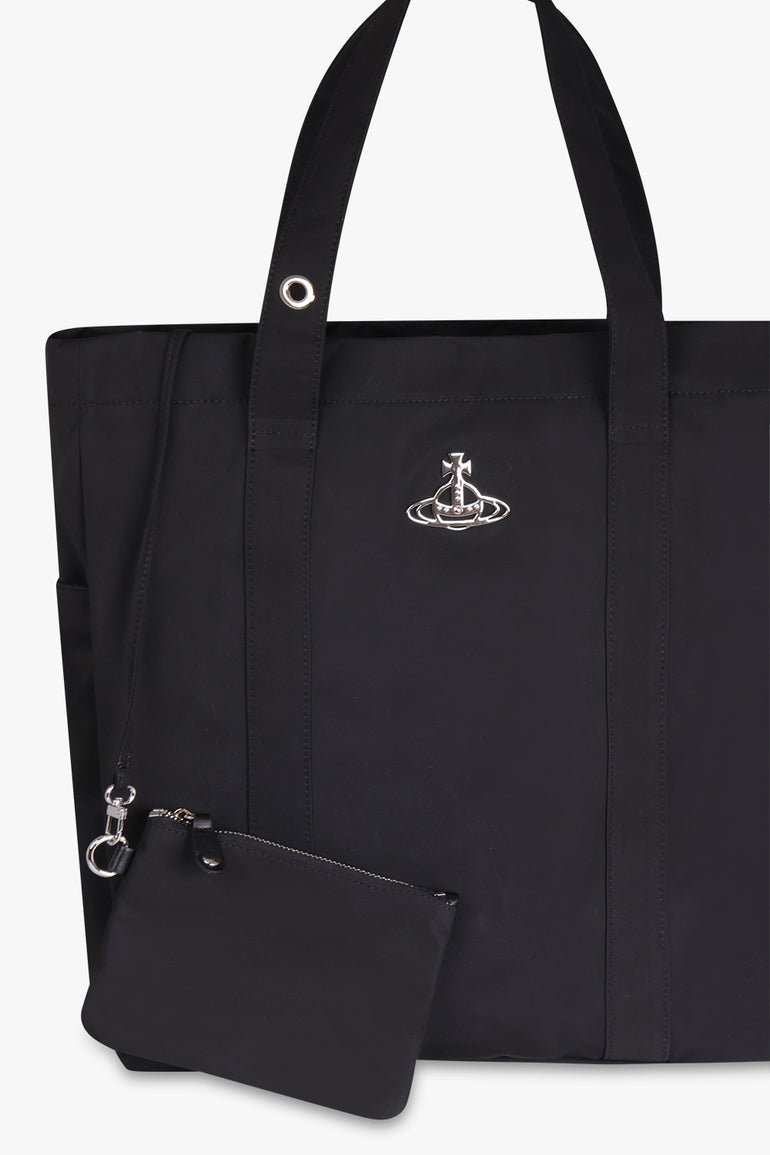 VIVIENNE WESTWOOD BAGS Black Murray Tote Bag| Black/Silver