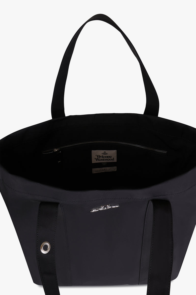 VIVIENNE WESTWOOD BAGS Black Murray Tote Bag| Black/Silver
