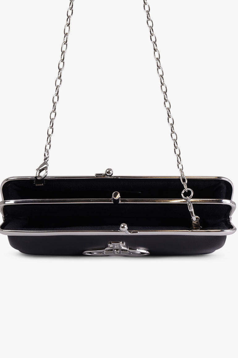 VIVIENNE WESTWOOD BAGS Black Orb Chain Frame Purse | Black