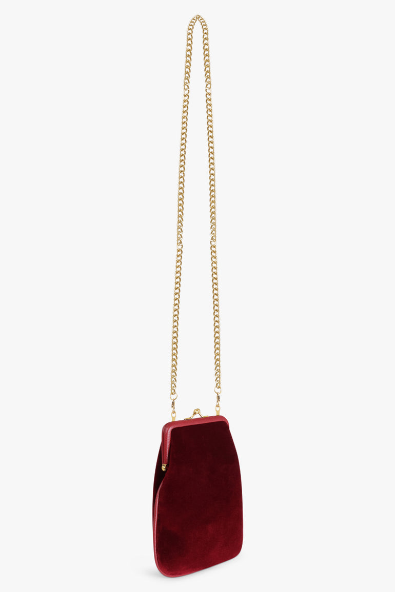 VIVIENNE WESTWOOD BAGS Red Tessa Chain Purse | Burgundy