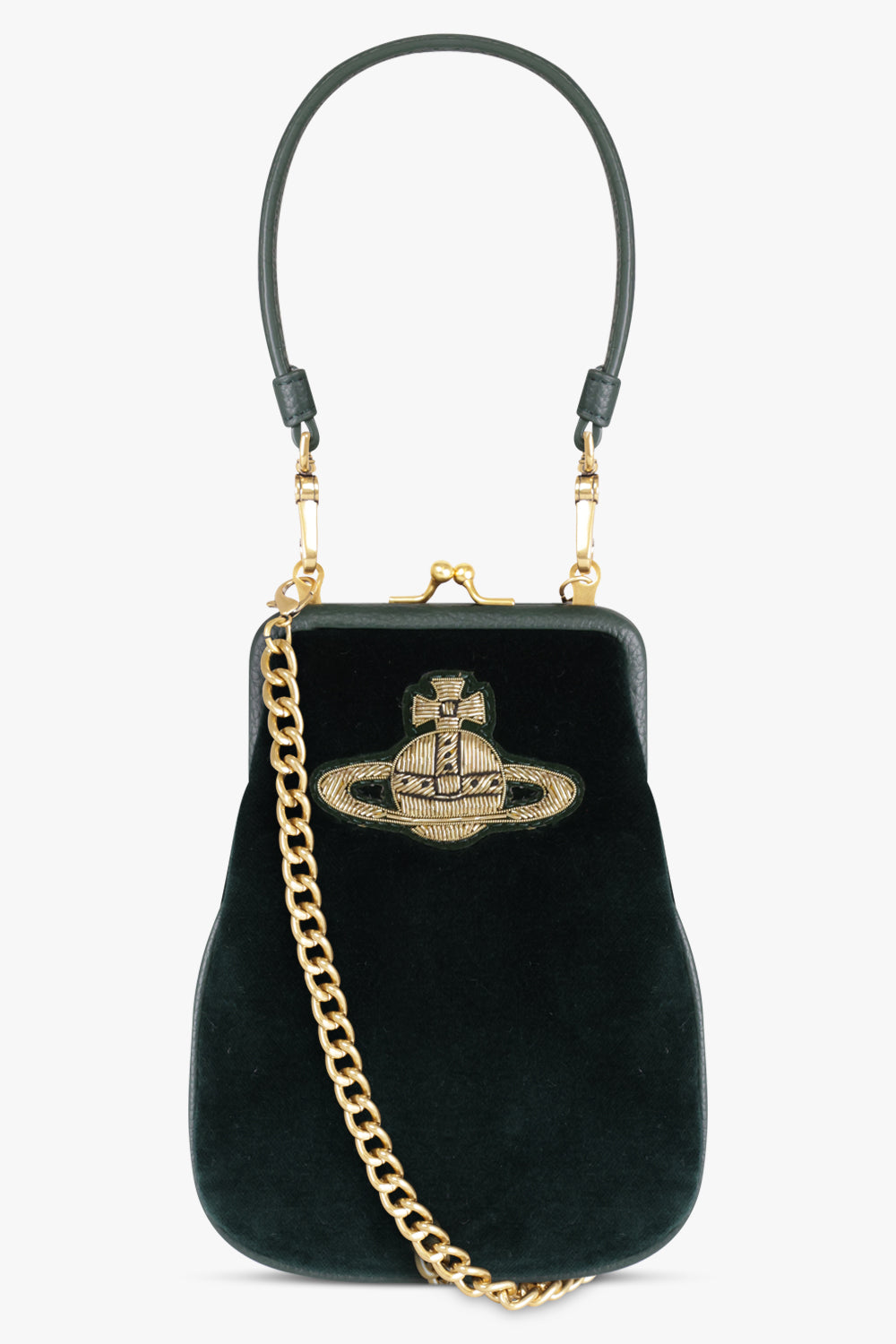VIVIENNE WESTWOOD BAGS Green Tessa Chain Purse | Green