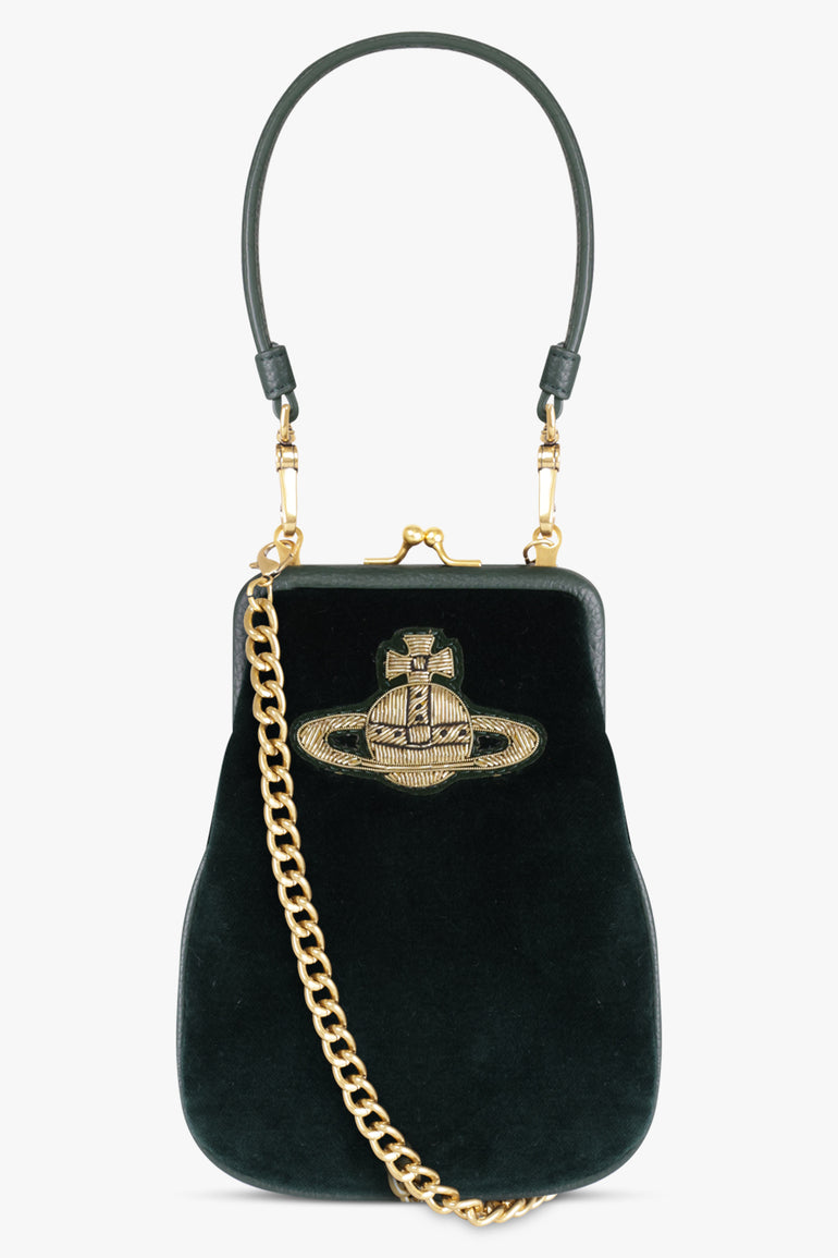 VIVIENNE WESTWOOD BAGS Green Tessa Chain Purse | Green