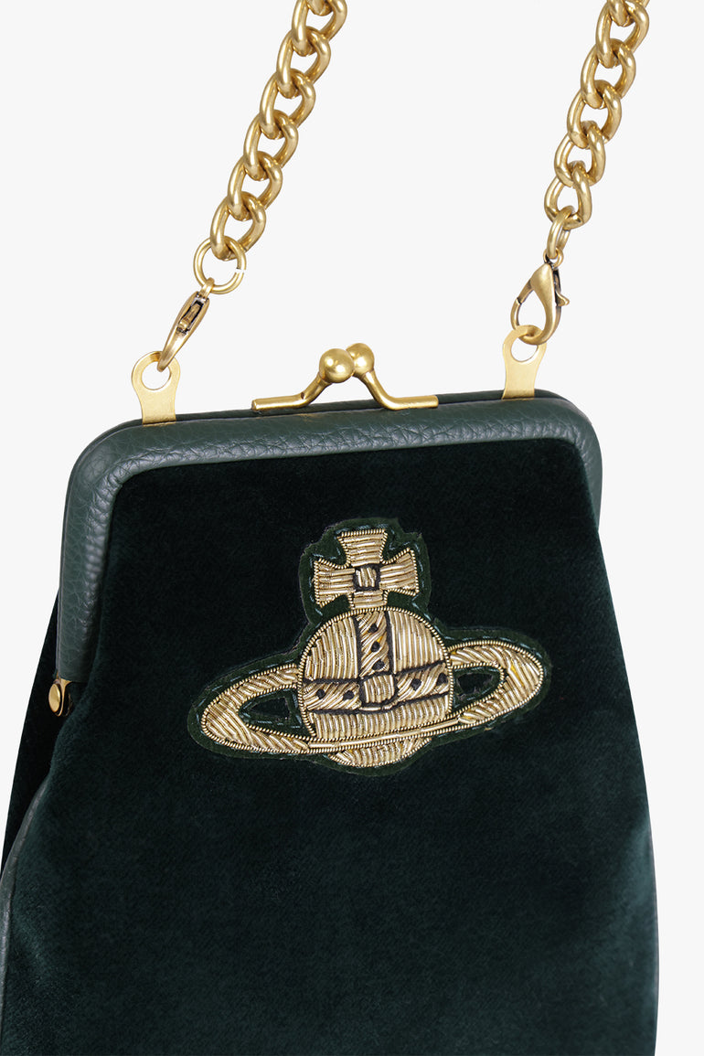VIVIENNE WESTWOOD BAGS Green Tessa Chain Purse | Green