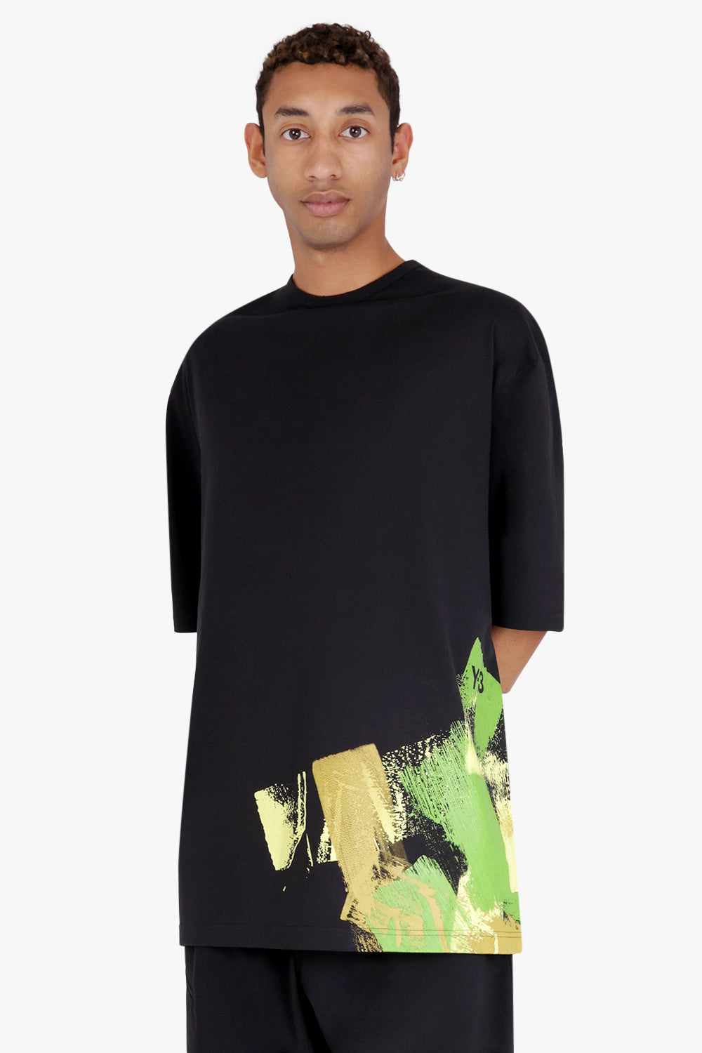 Y-3 RTW Graphic Zip T-Shirt | Black