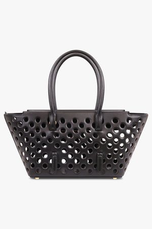 ALAIA BAGS BLACK / 999 - NOIR Neo Mina 20 Perforated Bag | Black