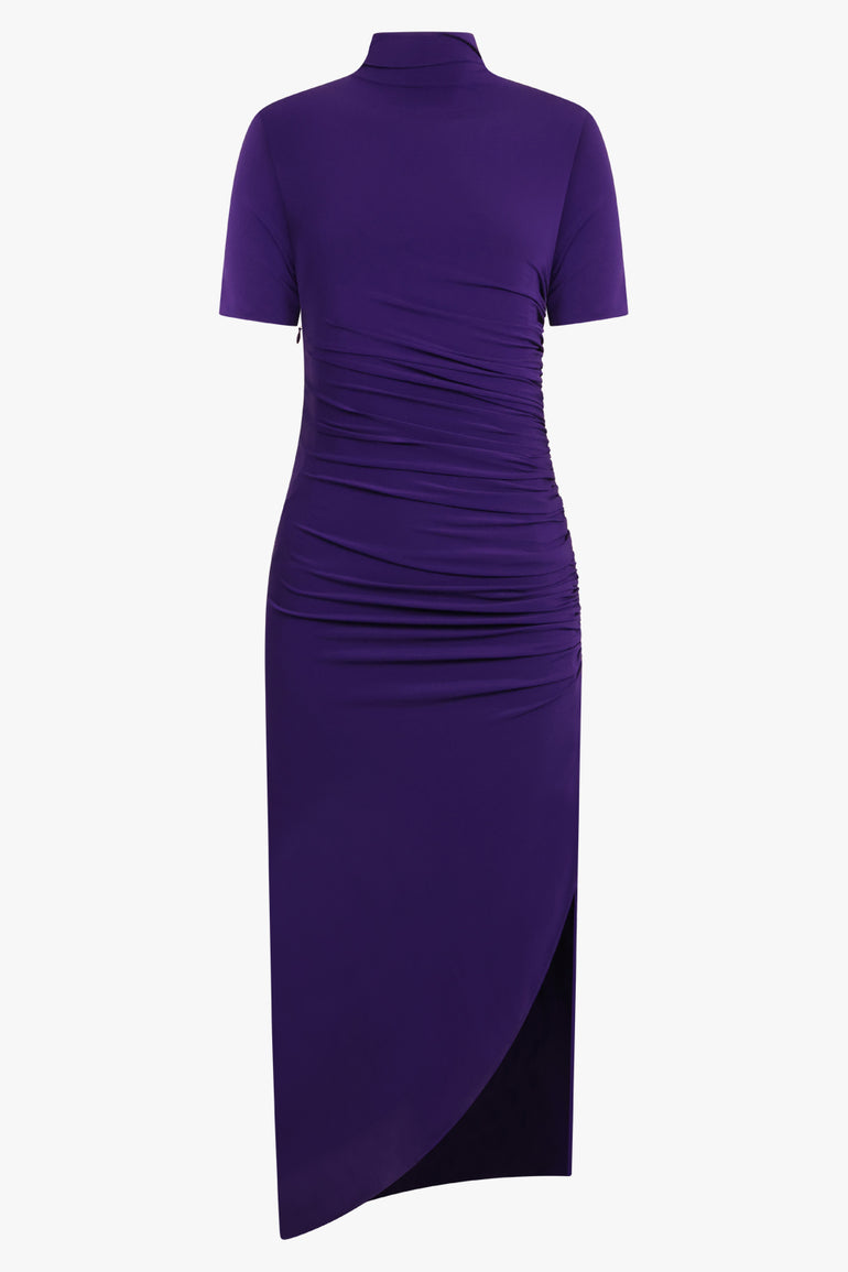 purple drape dress FABIUM Seraphina Drape Dress Fabium Fashion