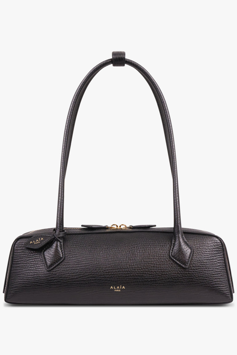 ALAIA Bags BLACK / BLACK Le Teckel Medium Grained Bag | Black/Gold