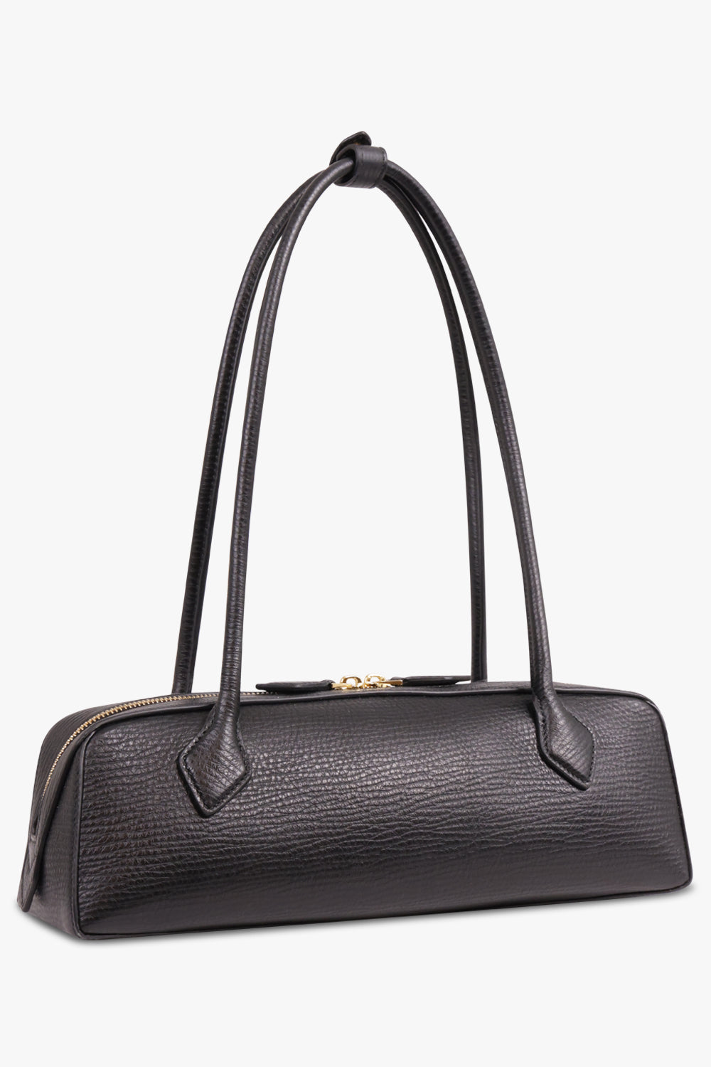 ALAIA Bags BLACK / BLACK Le Teckel Medium Grained Bag | Black/Gold