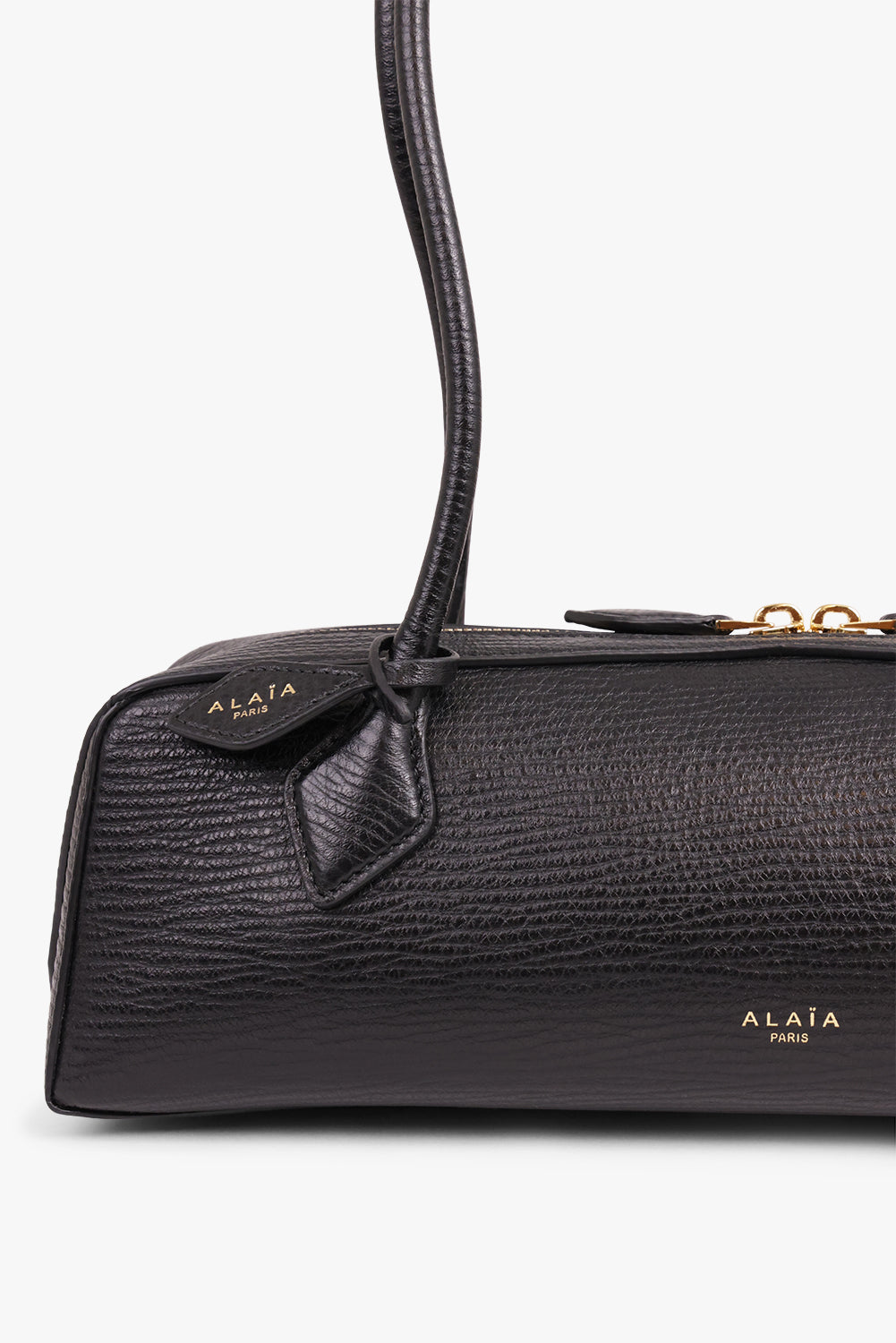 Le Teckel Medium Grained Bag | Black/Gold – Parlour X