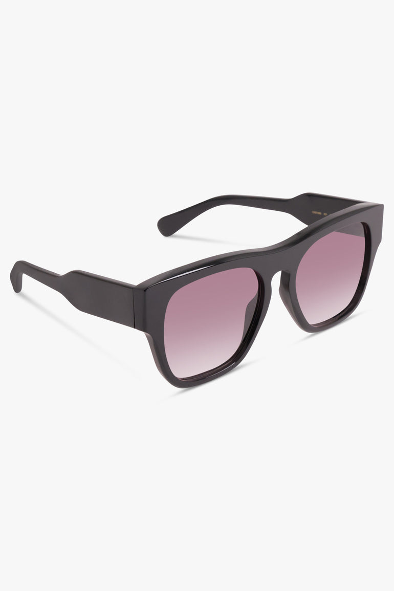 CHLOE ACCESSORIES BLACK CH02805 57 Rectangle Squared Sunglasses | Black