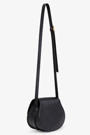 CHLOE BAGS BLACK Small Marcie Saddle Crossbody Bag | Black