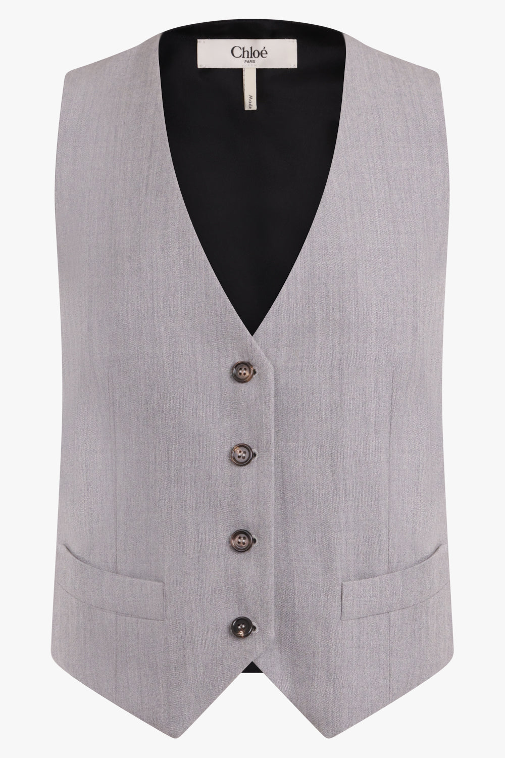 CHLOE RTW Tailored Waistcoat | Swan Grey
