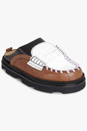 COLVILLE SHOES College Chunky Loafer Mule | Brown/Black