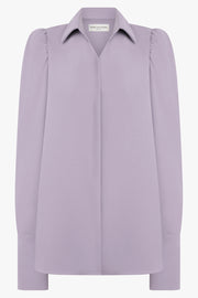 DRIES VAN NOTEN RTW Celindra L/S Shoulder Detail Shirt | Lilac
