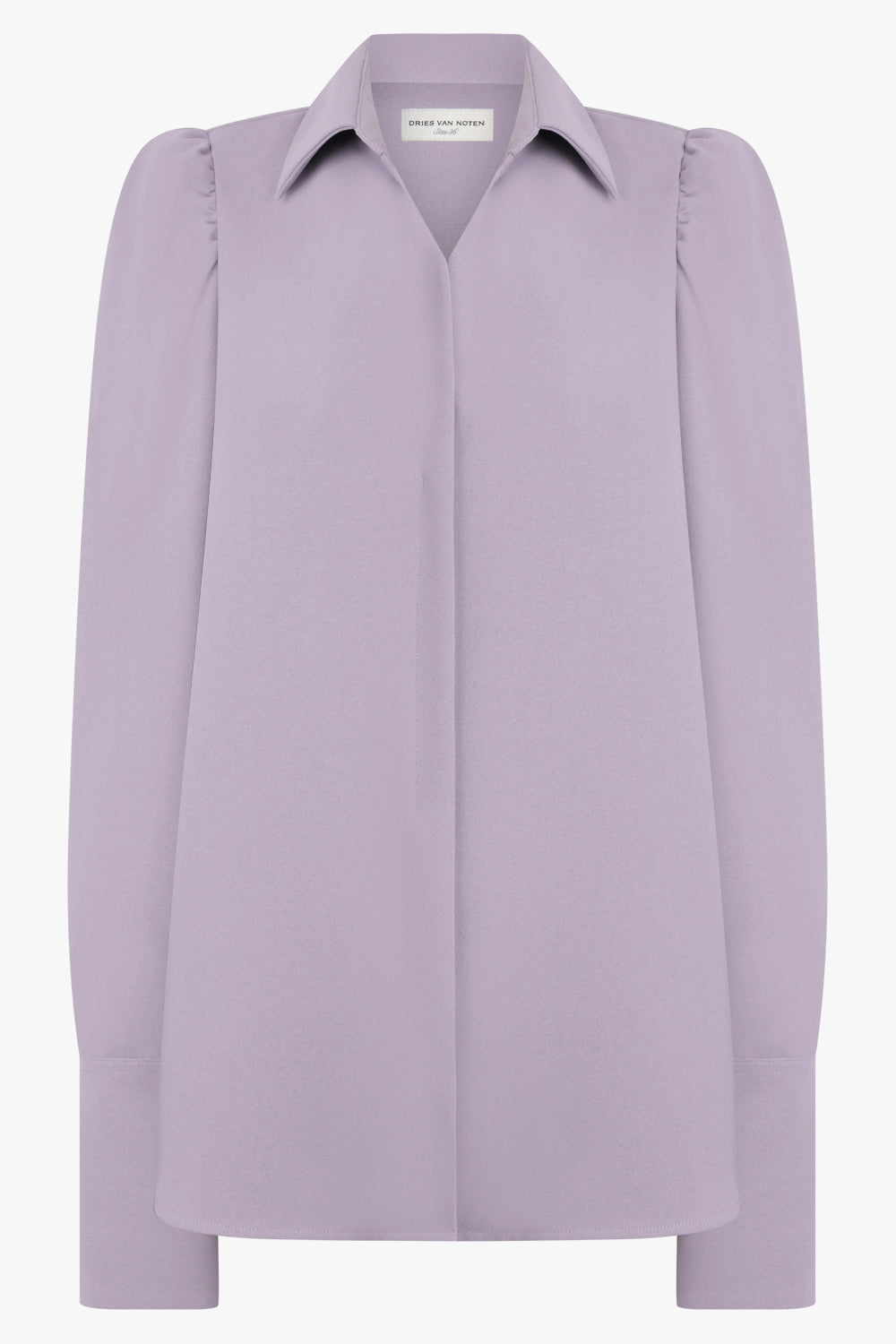 DRIES VAN NOTEN RTW Celindra L/S Shoulder Detail Shirt | Lilac