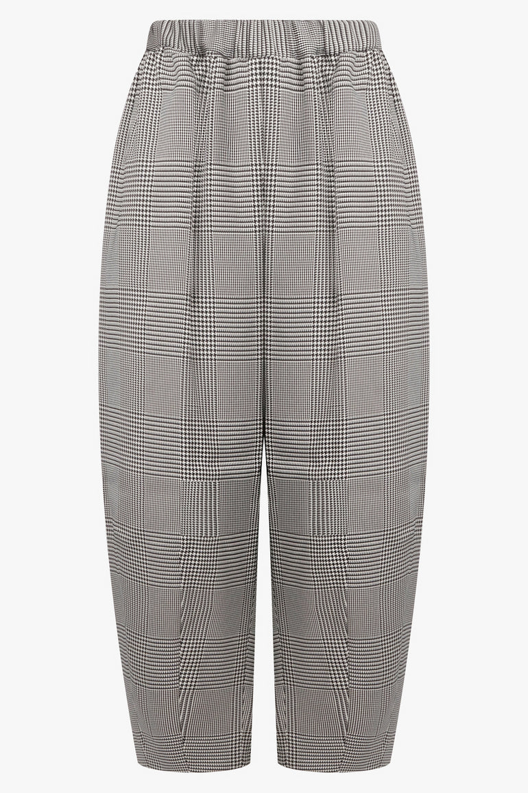 COMME DES GARCONS RTW Glencheck Print Tapered Balloon Pant | Grey