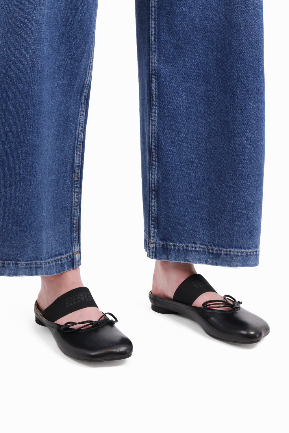 Tabi Ballerina Flat Slide | Black – Parlour X