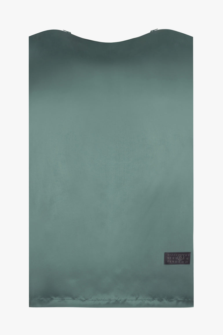 MM6 BY MAISON MARGIELA RTW Drape S/Less Boat Neck Top | Green