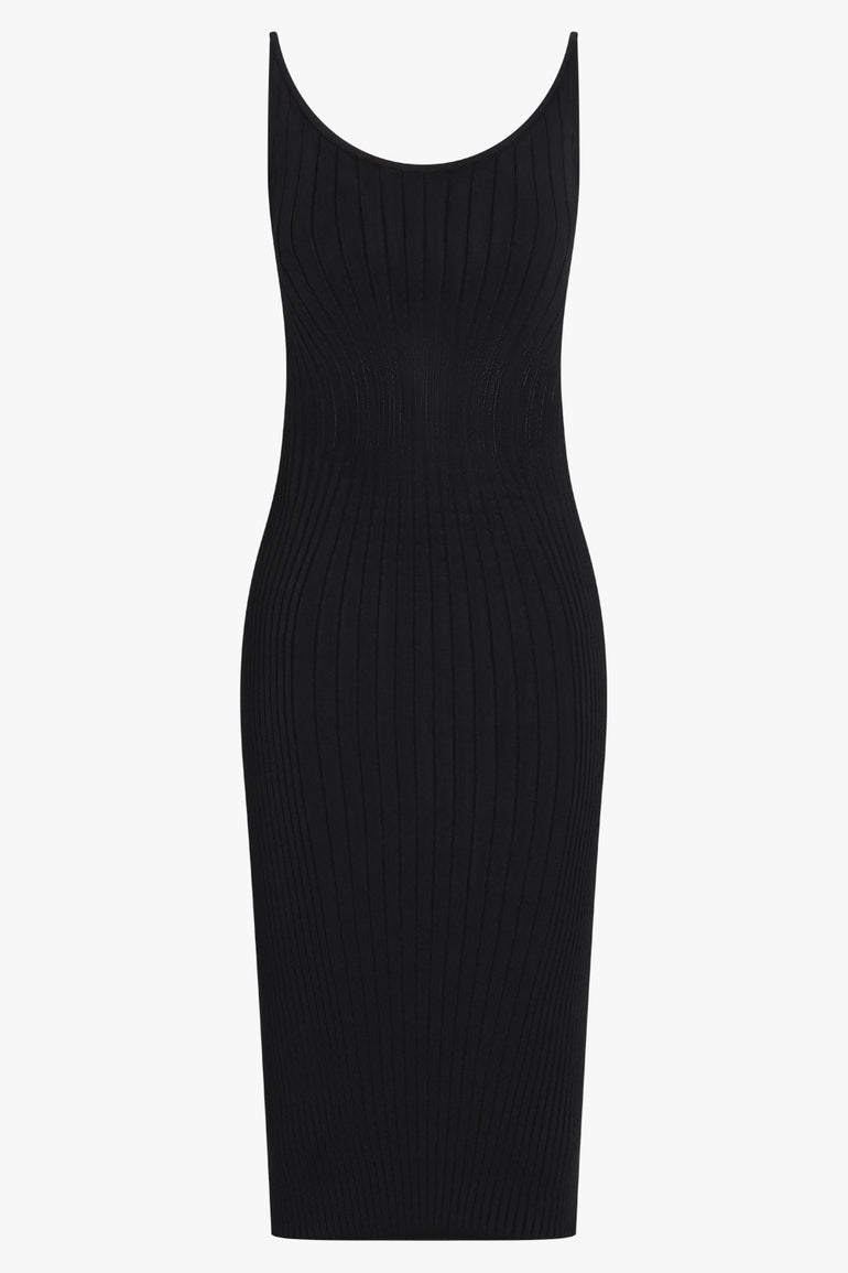 Sculpting Knit S/Less Midi Dress | Black Parlour X Sculpting Knit S/Less Midi Dress | Black Parlour X