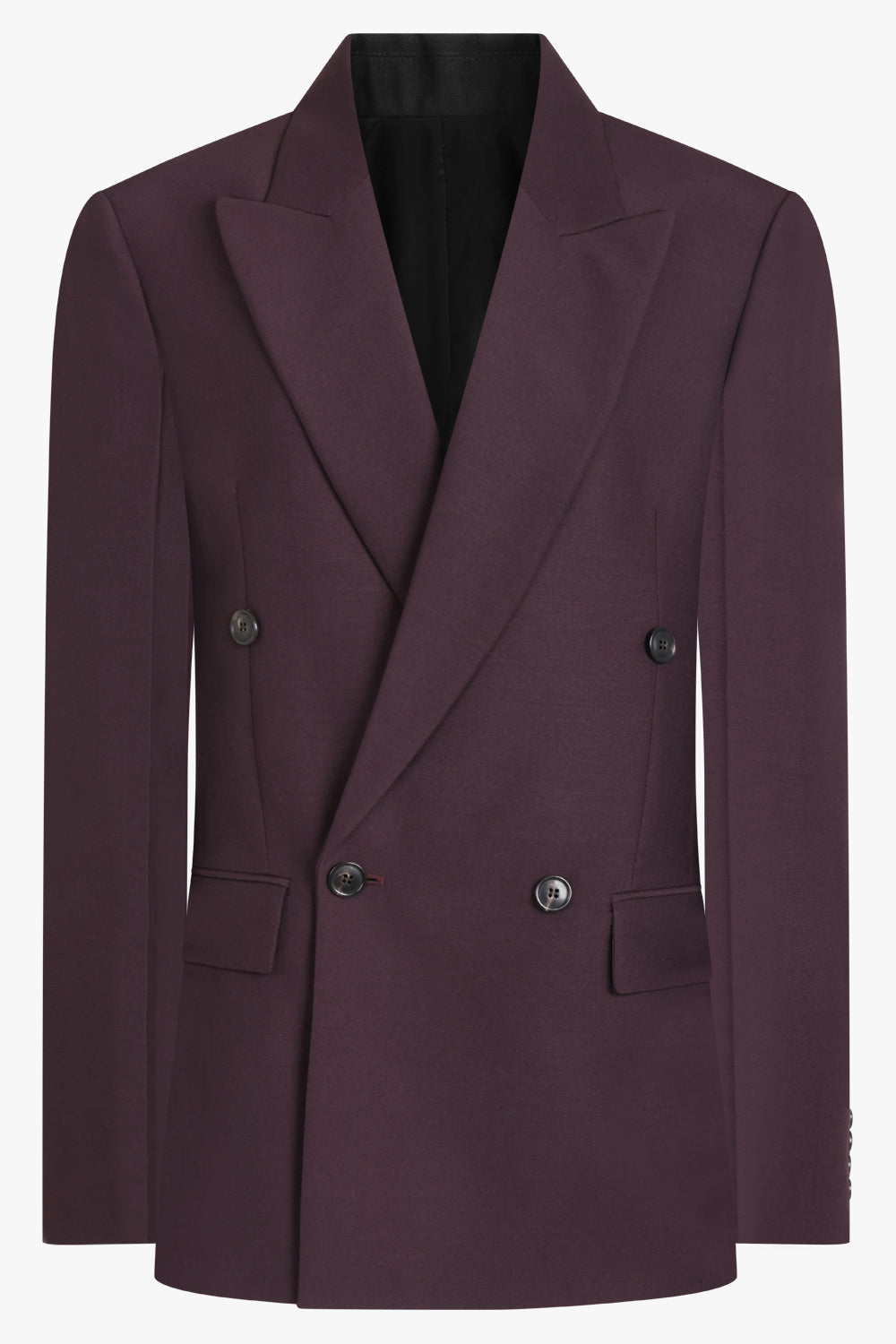 PHOEBE PHILO RTW Double Breasted Soft Tailoring Jacket | Aubergine