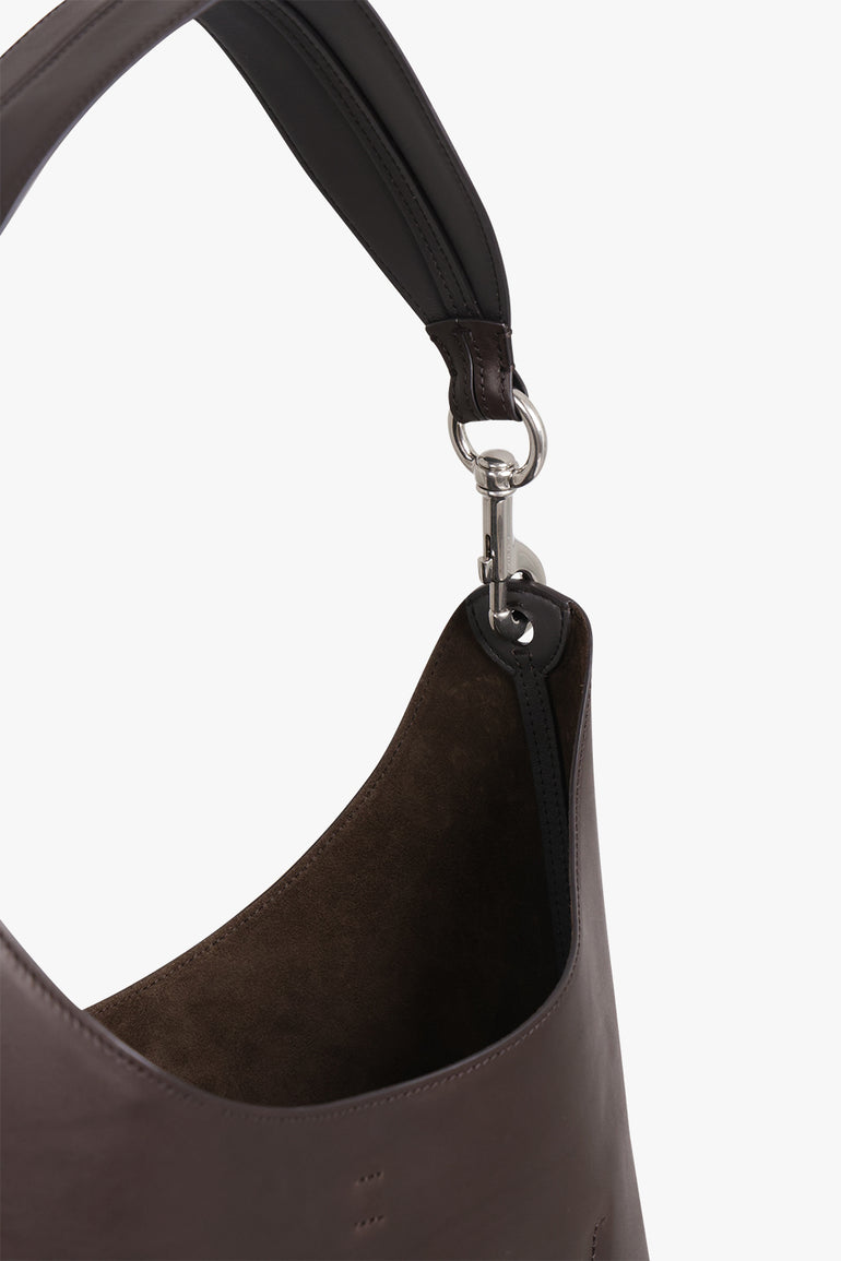 PHOEBE PHILO BAGS BROWN / RICH BROWN Bean Shoulder Clip Bag | Rich Brown