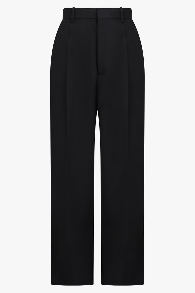PHOEBE PHILO RTW High Waisted Tailored Trouser | Black