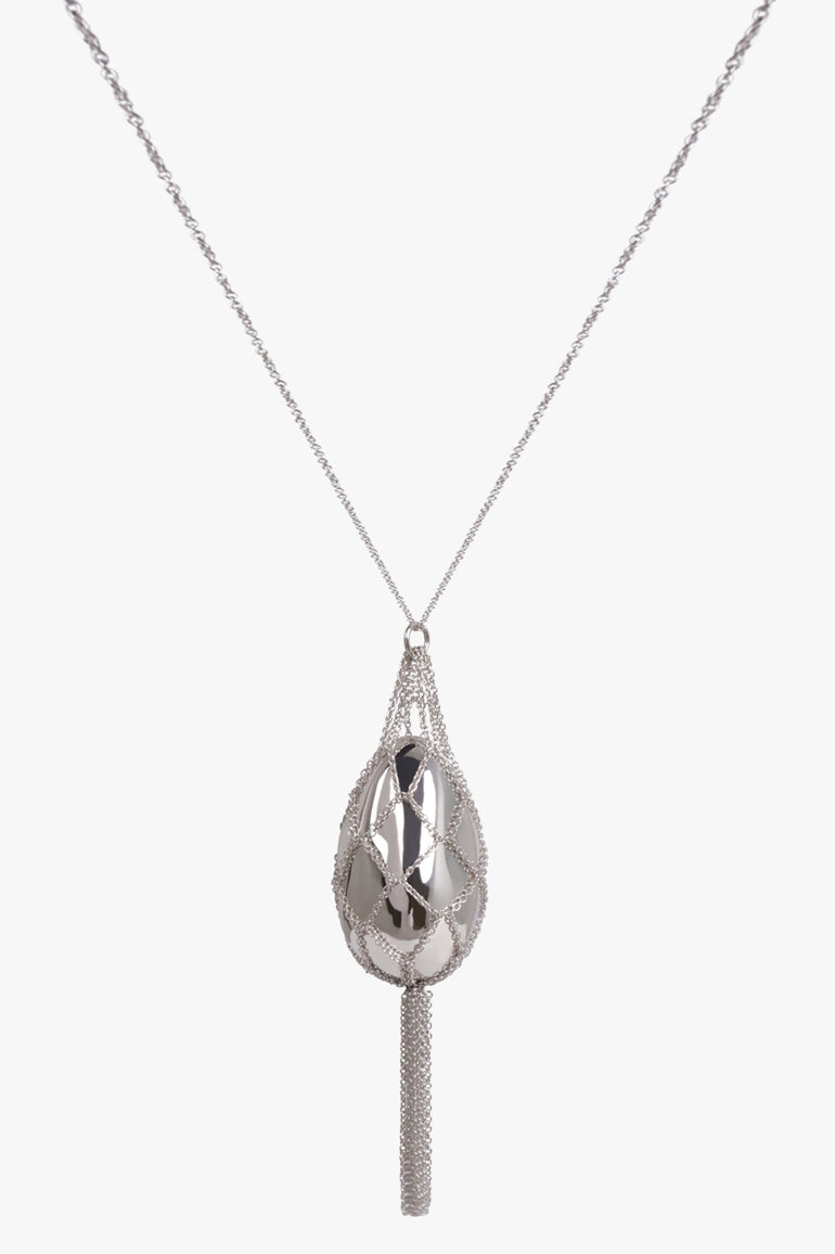 PHOEBE PHILO JEWELLERY SILVER / SILVER Pebble Small Chain Pendant | Silver