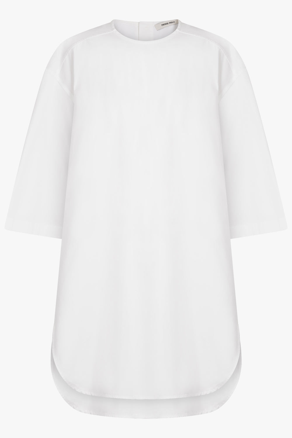 PHOEBE PHILO RTW Rounded S/S Shirt Blouse | White