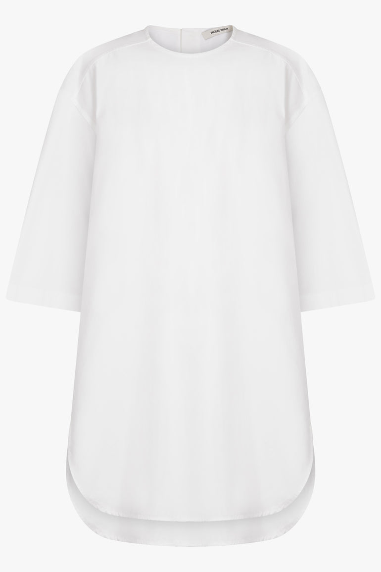 PHOEBE PHILO RTW Rounded S/S Shirt Blouse | White