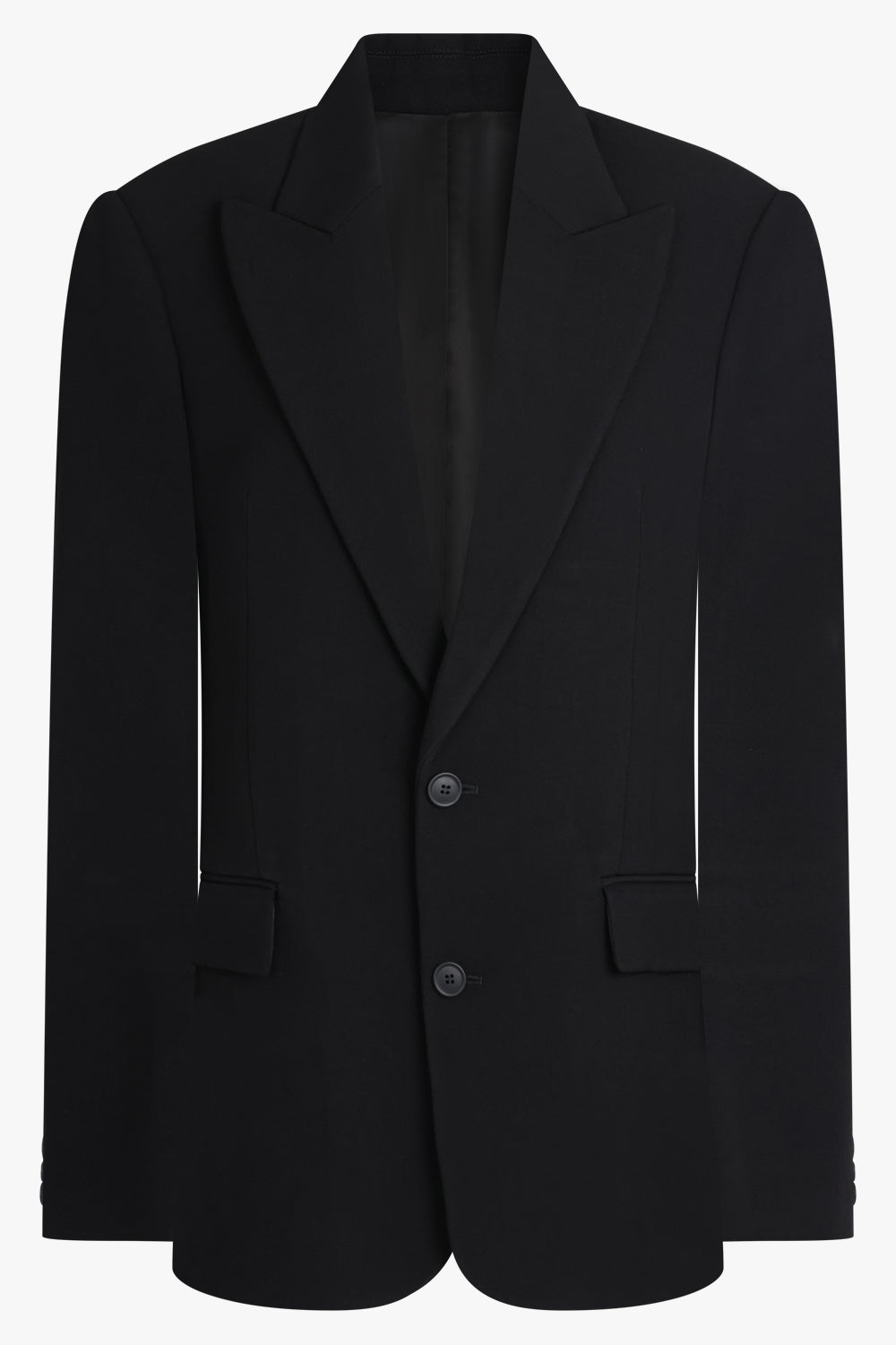 PHOEBE PHILO RTW Single Breasted Soft Tailoring Jacket | Black