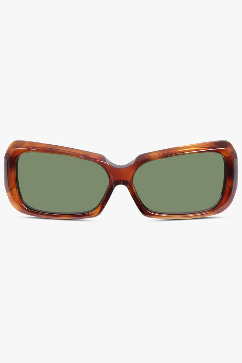 PHOEBE PHILO Accessories Brown Score Sunglasses | Brown Tortoiseshell
