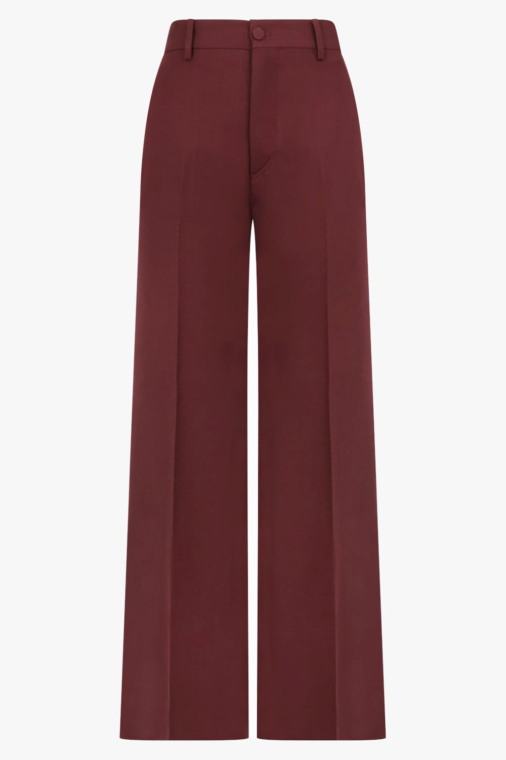 PLAN C RTW Wide Leg Trouser | Burgundy